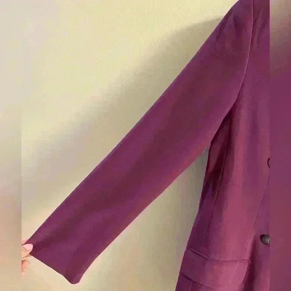 Hugo Buscati Women's blazer vintage 100% silk double breasted 6 petite - Picture 4 of 5